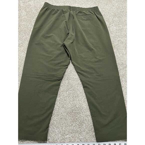 Outdoor Voices Men's Large Zephyr Pants Dark Olive Performance Stretch - Picture 5 of 7